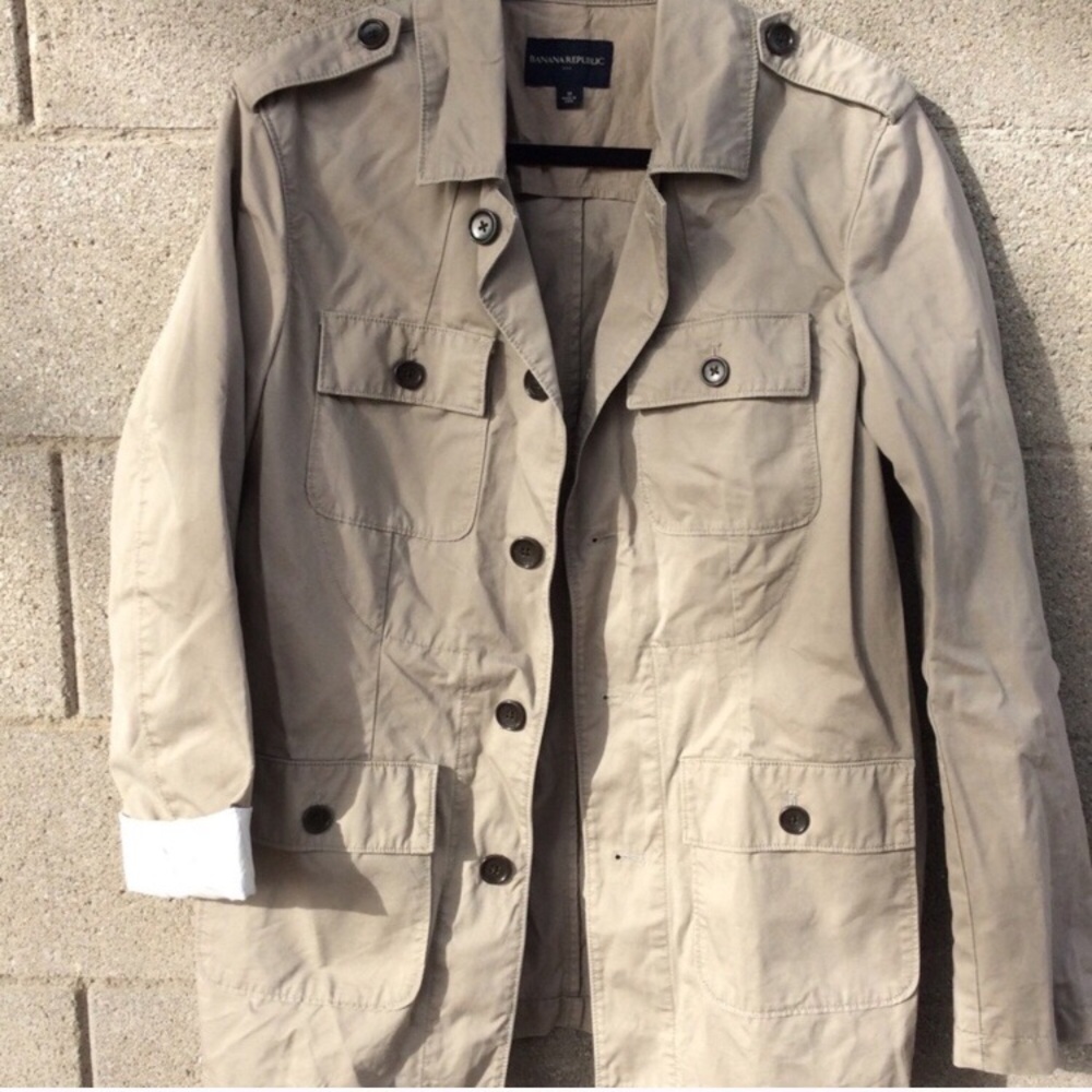Khaki Jacket Banana Republic